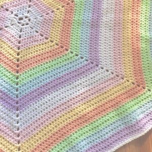 🌈 Large Crochet Rainbow Runner Wall Hanging